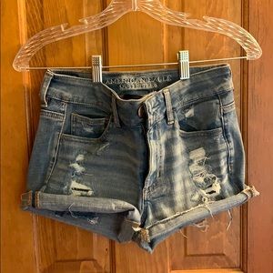 American Eagle distressed shorts